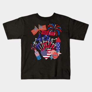 Holiday on the fourth day of July Kids T-Shirt